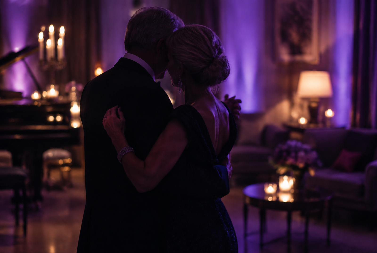 Anniversaries celebration with atmospheric event lighting
